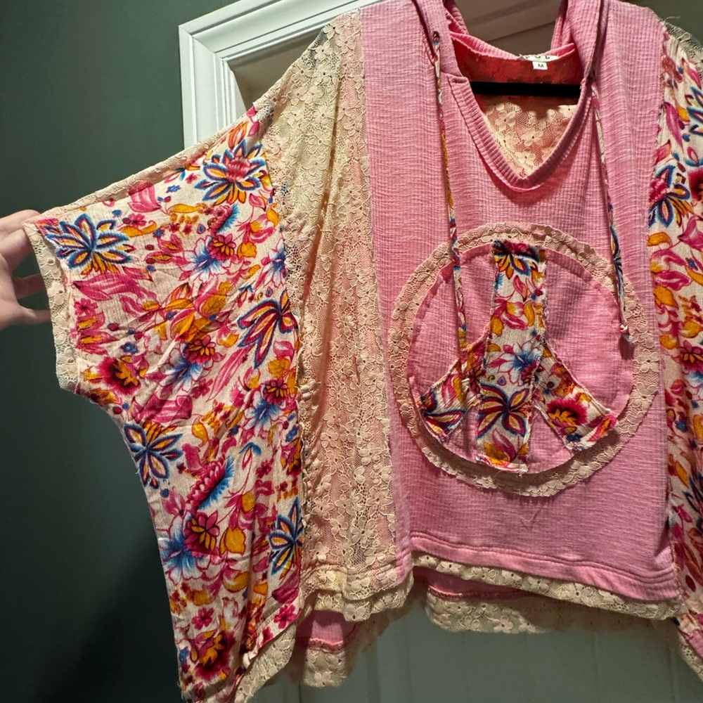 POL Pink Textured Knit Top - Picture 2 of 4
